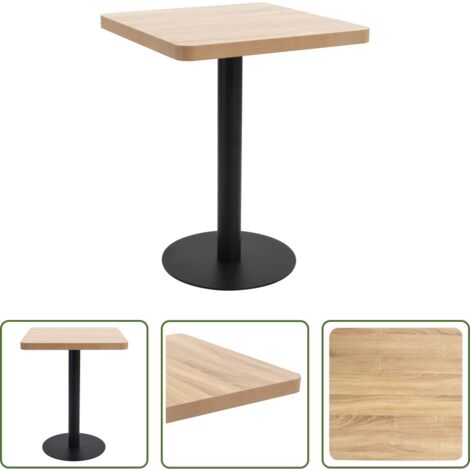 Tavolo in mdf -  Tavolo da Bistrot Marrone Chiaro 60X60 cm in MDF