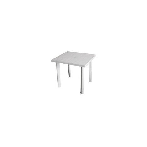 Tavolo in resina quadrato da esterno Fiocco Progarden -  White
