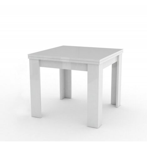 Tavolo Jesi A Libro Allungabile Design Moderno Larice Bianco