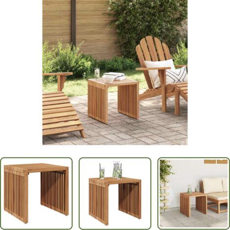 Tavolo laterale -  Tavolo Laterale da Giardino Marrone 45 x 42,5 x 45 cm