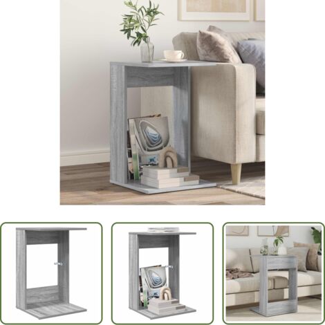 Tavolo laterale -  Tavolo laterale Grigio Sonoma 40 x 38 x 62,5 cm