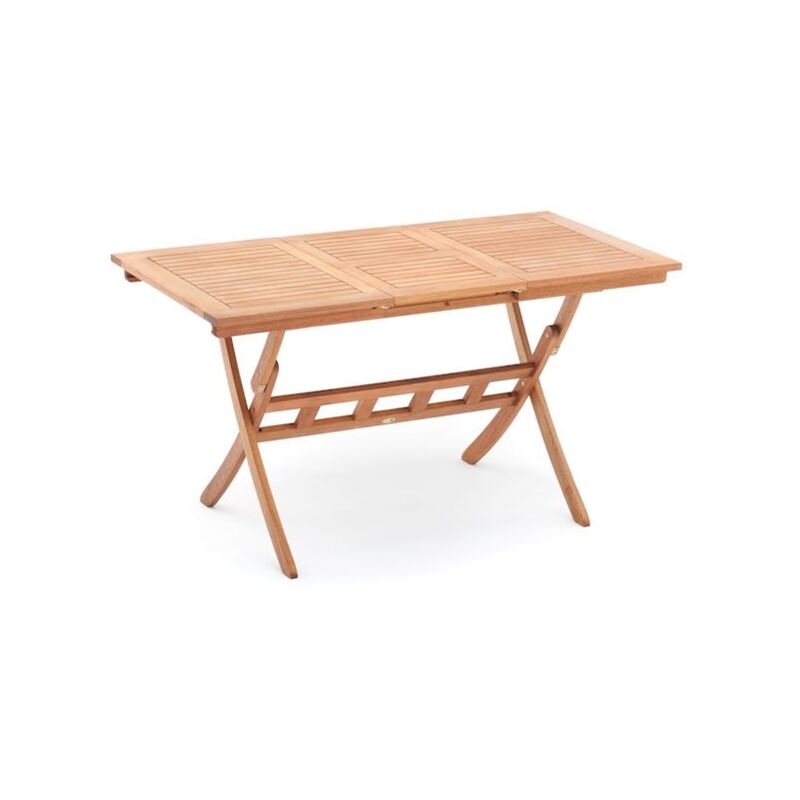 Tavolo Pieghevole In Legno Di Eucalypto Allungabile 100 140x70 Cm C...