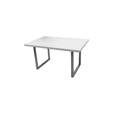 Tavolo legno-metallo modello elegant cm 140x90x75h bianco