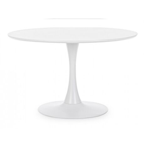 Tavolo Legno Nero Moderno da Interno 120 cm - CLEO - Colore: Bianco