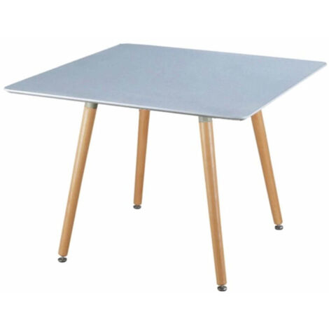 TAVOLO LIONE QUADRATO 80 X 80 X H75 CM IN COLORE GRIGIO CHIARO