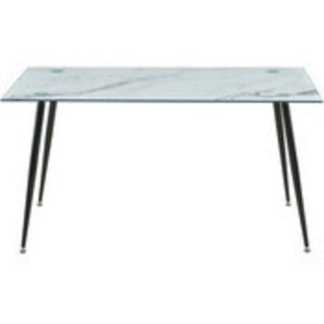 TAVOLO MIRROR 120X80X75 VETRO MARMO 112- 1,0 pz