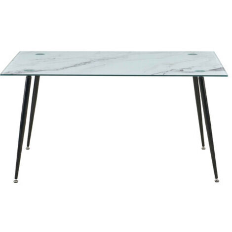TAVOLO MIRROR 120X80X75 VETRO MARMO 112