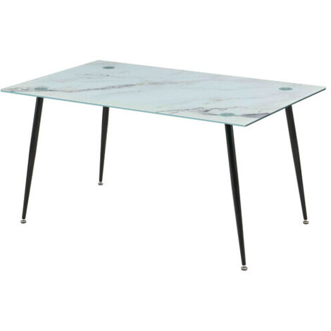 TAVOLO MIRROR 150X90X75 VETRO MARMO 112
