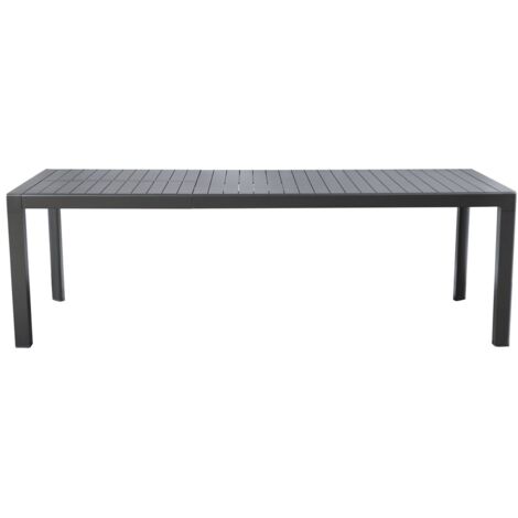 Tavolo Moderno Allungabile da 1,60 a 2,40 Metri per Casa, Giardino, Colore Antracite