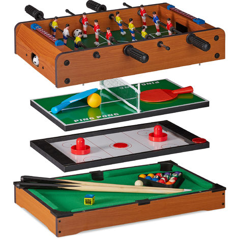 Tavolo Multigioco 4 In 1 Biliardino Ping Pong Hockey