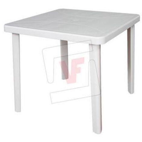 TAVOLO NETTUNO IN POLIPROPILENE COLORE VERDE CM. 80X80X72