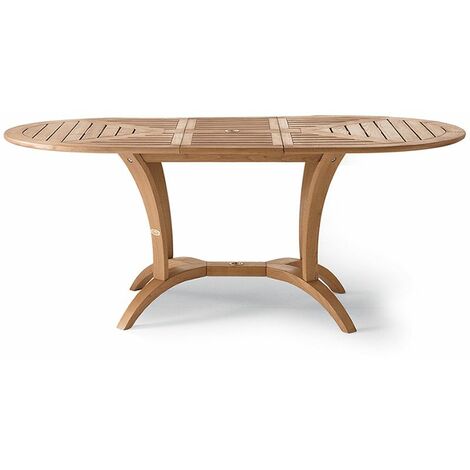 Tavolo da esterno in legno di keruing allungabile THUJA
