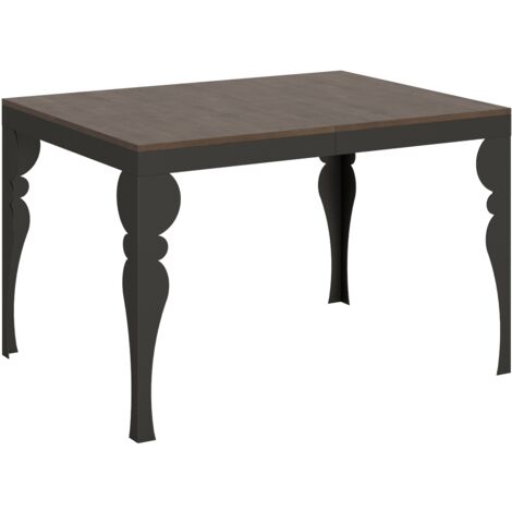 Tavolo Paxon Evolution piano Noce 90x120 telaio Allungato 380 Antracite