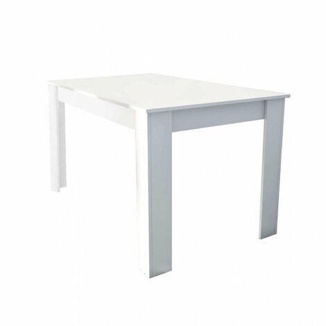 Tavolo Pepper 138x80x75 cm in Truciolare bilaminato Bianco