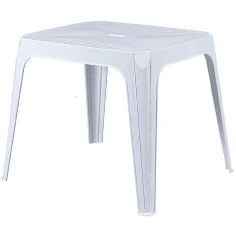 tavolo per bambini "baby dady" in polipropilene bianco 48x56x45 cm
