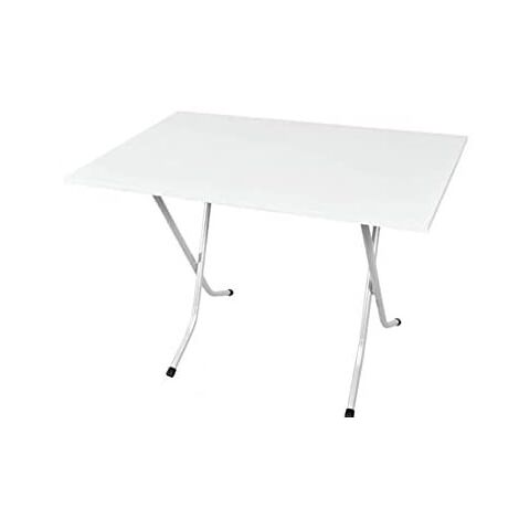 TAVOLO PIEGHEVOLE IN LEGNO E METALLO RETTANGOLARE 70X110CM Tavolino Pieghevole in Resina e Acciaio 70x110 cm Esterni