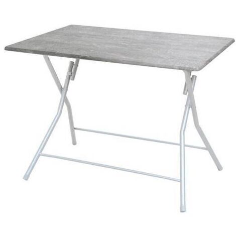 TAVOLO PIEGHEVOLE BINGO 120X80XH75CM CEMENTO