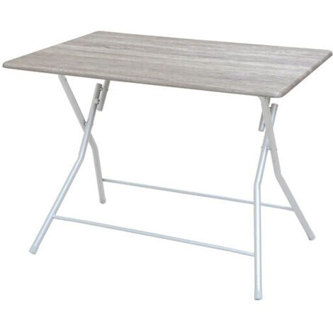 TAVOLO PIEGHEVOLE BINGO CM 120X80 ROVERE GRIGIO- 1,0 pz