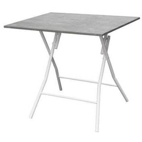 TAVOLO PIEGHEVOLE BINGO CM 60X80 CEMENTO