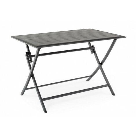 Tavolo Pieghevole da Giardino 110x70x71h cm Elin Antracite