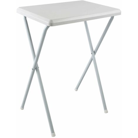 Tavolo pieghevole salvaspazio in pvc bianco 52x38cm