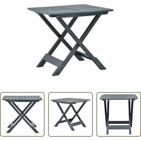 Tavolo pieghevole -  Tavolo da Giardino Pieghevole Verde 79x72x70 cm in Plastica