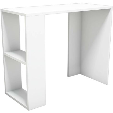 Tavolo Portacomputer Nano 90x40x75 cm Bianco Homemania - Bianco