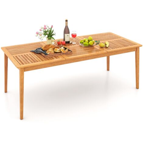 Tavolo pranzo esterno legno acacia 8 persone Tavolo patio giardino piscina cortile