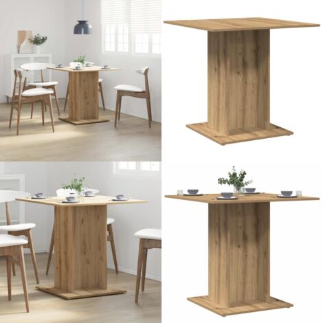 Tavolo Pranzo Rovere Artigianale 80x80x75 cm Legno Multistrato - Tavolo da pranzo in truciolato - Tavolo da pranzo in legno multistrato