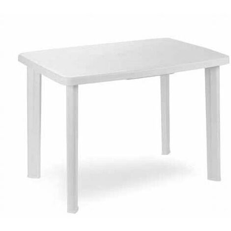 PROGARDEN Tavolo resina faretto bianco 101 x 68 cm