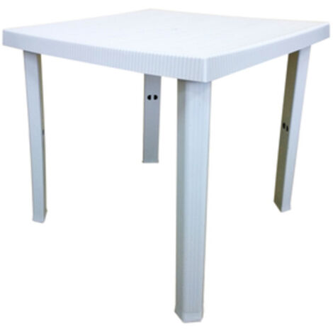 TAVOLO RESINA FIGARO 80X80XH72 CM BIANCO 1 PZ