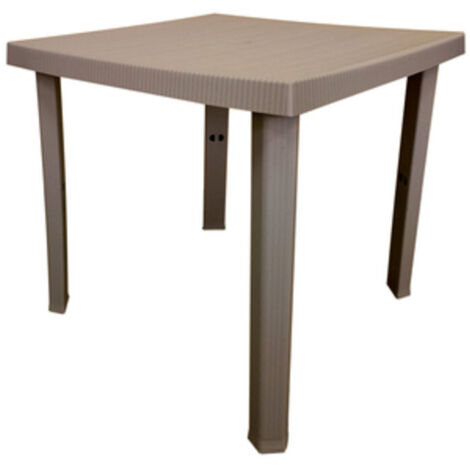 TAVOLO RESINA FIGARO 80X80XH72 CM TORTORA 1 PZ