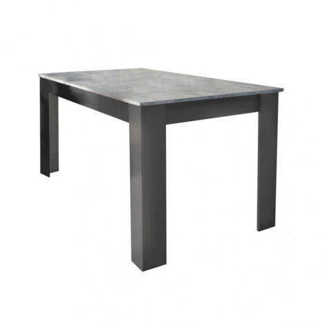 Tavolo rettangolare 138x80x75h cm da interno cucina salotto in legno nobilitato bilaminato Positano -  DarkGray