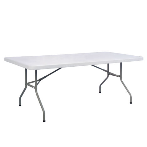 Tavolo rettangolare fisso con gambe pieghevoli cm 90 x 200 x h. 74