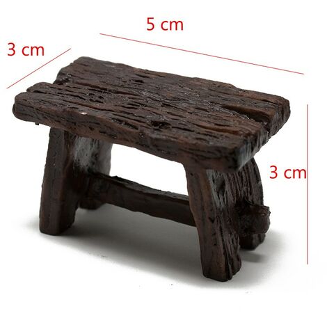 Tavolo Rettangolare in Resina Miniatura per Presepe - C3050