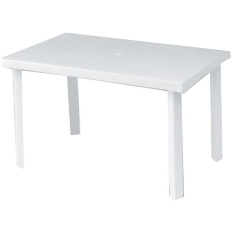 Tavolo rettangolare per esterno 120x80x72 H cm bianco Calaf