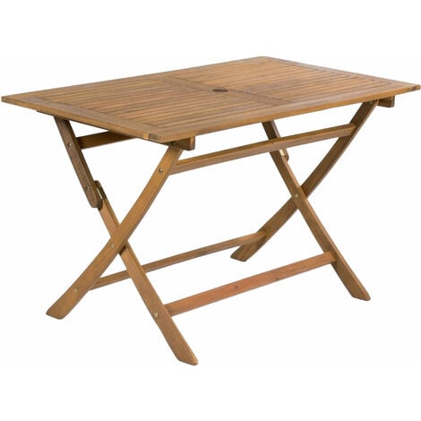 Tavolo in legno pieghevole da giardino rettangolare, tavoli richiudibili  pieghevoli da esterno per terrazzo dimensioni 150x90x74H cm.