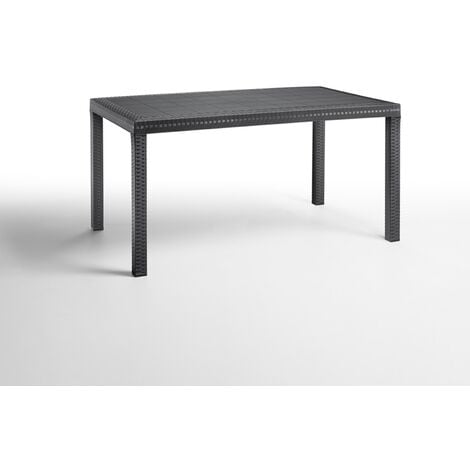 Tavolo rettangolo HUSTON 150 x 90 x 72 h ANTRACITE