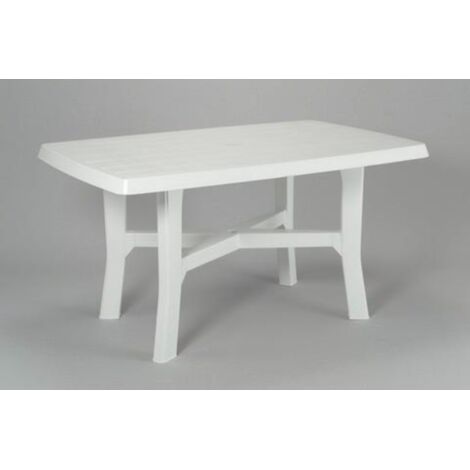 Tavolo rodano bianco plp componibile rettangolare 138x88 cm - ipae-progarden