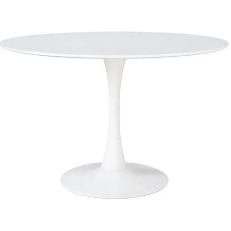 Tavolo rotondo bianco opaco Derek 120x120x73H