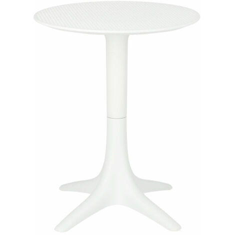 TAVOLO ROTONDO Bloom bianco 60cm IN PLASTICA traforata