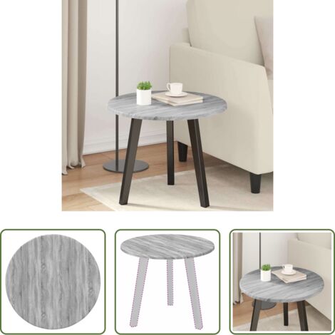 Tavolo rotondo -  Piano del tavolo Grigio sonoma 50 x 50 x 1,5 cm