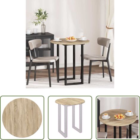 Tavolo rotondo -  Piano del tavolo rovere sonoma 70 x 70 x 1,5 cm