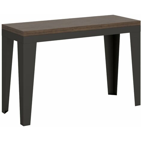 Tavolo Salvaspazio Allungabile 120/200x45/90x80/78 cm Flame Double Noce