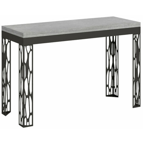 Tavolo Salvaspazio Allungabile 120/200x45/90x80/78 cm Ghibli Double Cemento