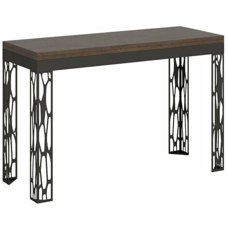Tavolo Salvaspazio Allungabile 120/200x45/90x80/78 cm Ghibli Double Noce