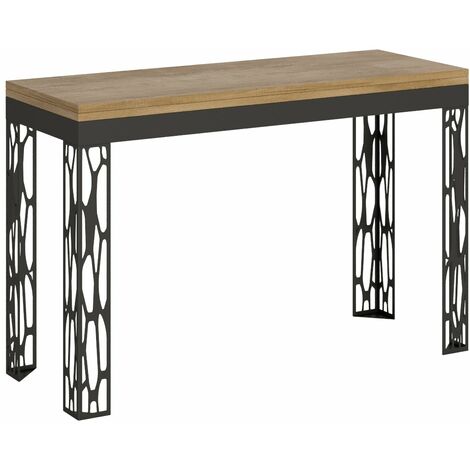 Tavolo Salvaspazio Allungabile 120/200x45/90x80/78 cm Ghibli Double Quercia Naturale