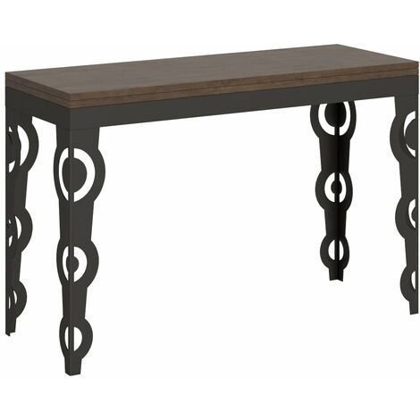 Tavolo Salvaspazio Allungabile 120/200x45/90x80/78 cm Karamay Double Noce