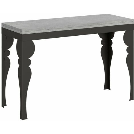 Tavolo Salvaspazio Allungabile 120/200x45/90x80/78 cm Paxon Double Cemento