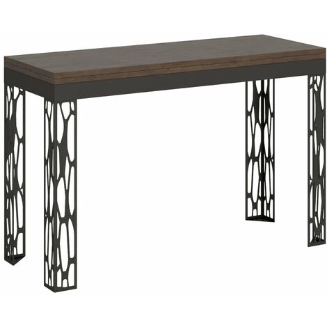 Tavolo Salvaspazio Allungabile 120x45/90x80/78 cm Ghibli Double Noce